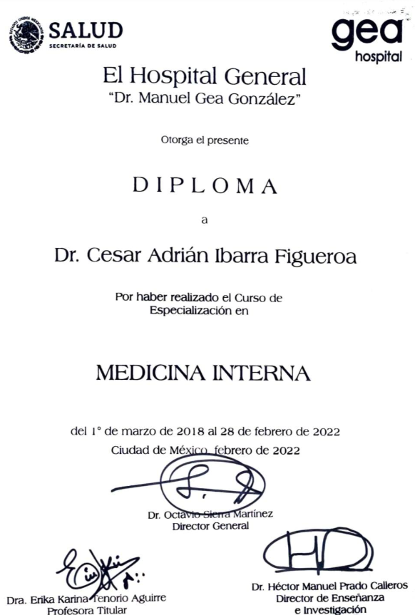 Diploma de medicina interna